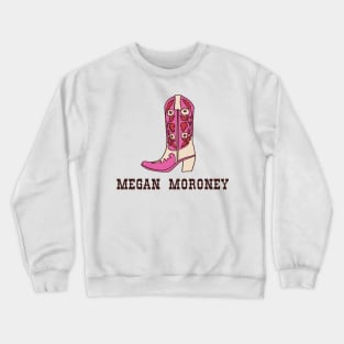 Megan Moroney- Pink Cowboy Boot Crewneck Sweatshirt